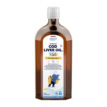 Osavi Tran norweski Kids 500 mg Omega 3, cytrynowy, 500 ml