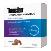 Thonsilan HerbalMed Antivirus, pastylki do ssania, ziołowe, 20 szt.