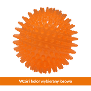 Duvoplus Piłka Jeż, zabawka dla psa z gumy termoplastycznej, 8 cm, 1 szt.