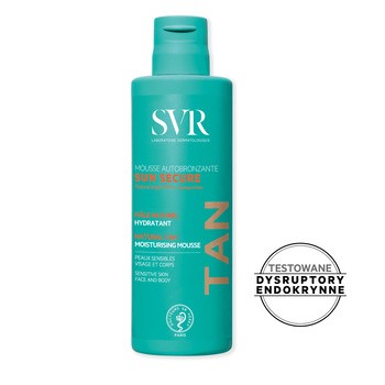 SVR Sun Secure Mousse Autobronzante, samoopalacz w piance, nawilżający, 150 ml