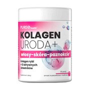 Pureo Health Kolagen Uroda+, proszek, smak truskawkowo-malinowy, 129 g