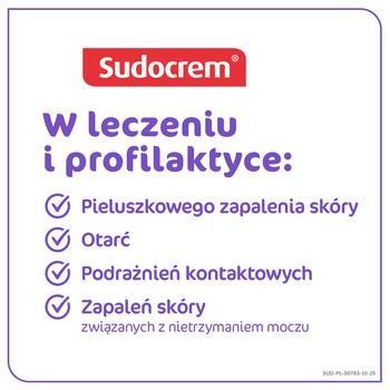 Sudocrem Expert, krem barierowy, pieluszkowe zapalenie skóry, otarcia, 250 g