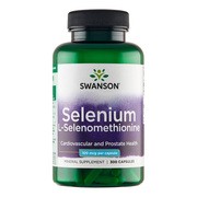 Swanson Selenium (L-Selenomethionine), 100 µg, kapsułki, 300 szt.