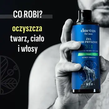 Sylveco Duetus For Men, odżywczy żel pod prysznic 3w1, 300 ml