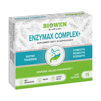 Biowen EnzyMax Complex+, kapsułki, 15 szt.
