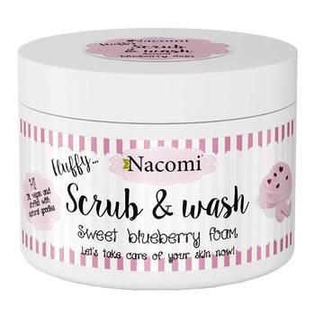 Nacomi, pianka peelingująco-myjąca, słodka borówkowa pianka, 180 ml