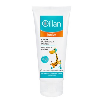 Oillan Junior, krem do twarzy i ciała, 75 ml