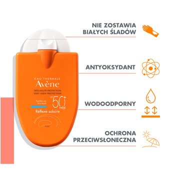 Avene Eau Thermale Reflexe, krem słoneczny, SPF 50+, 30 ml