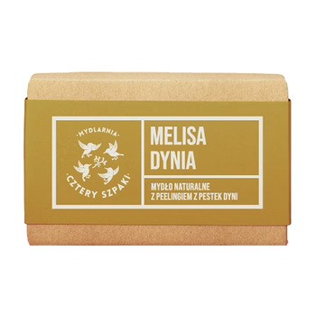 Mydlarnia 4 Szpaki, Melisa i Dynia, naturalne mydło peelingujące, 320 g