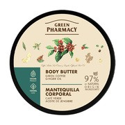 Green Pharmacy, masło do ciała, zielona kawa i olejek imbirowy, 200 ml