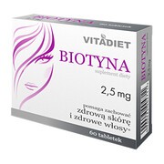 VitaDiet Biotyna 2,5 mg, tabletki, 60 szt.