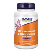 Now Foods, Glucosamine & Chondroitin with MSM, kapsułki, 90 szt.