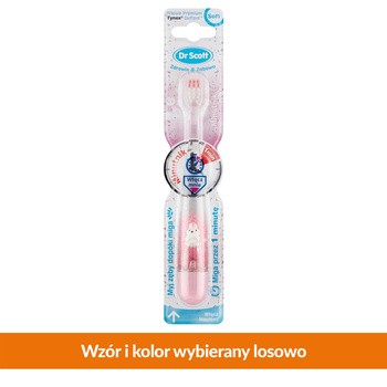 Dr Scott, kryształkowa szczoteczka do zębów z minutnikiem, 1 szt.