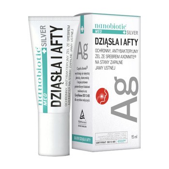 Nanobiotic MED Plus Silver Dziąsła i Afty, żel, 15 ml