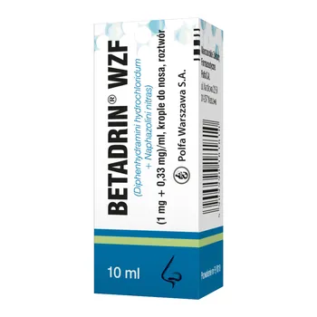 Betadrin WZF, krople do nosa, 10 ml
