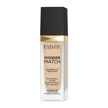 Eveline Cosmetics Wonder Match, luksusowy podkład do twarzy nr 11 w kolorze Almond, 30 ml