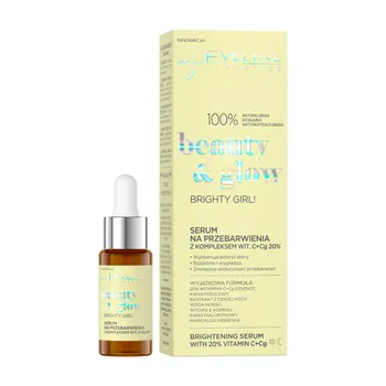 Eveline Cosmetics Beauty & Glow, serum na przebarwienia z 20% kompleksem witaminy C + Cg, 18 ml