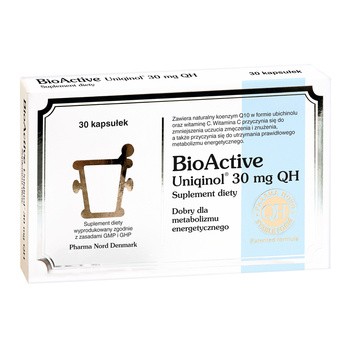 Bio Active Uniqinol 30 mg QH, kapsułki, 30 szt.