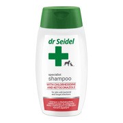 Dr seidel Szampon z chlorheksydyną i ketokonazolem dla psów i kotów, 220 ml