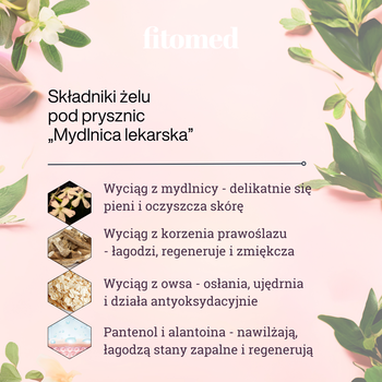 Fitomed, żel pod prysznic "Mydlnica lekarska", 250 g