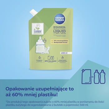 Canpol Babies, ekologiczny płyn do mycia butelek i smoczków, 1000 ml