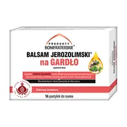 Produkty Bonifraterskie, Balsam Jerozolimski na gardło, pastylki do ssania, 16 szt.