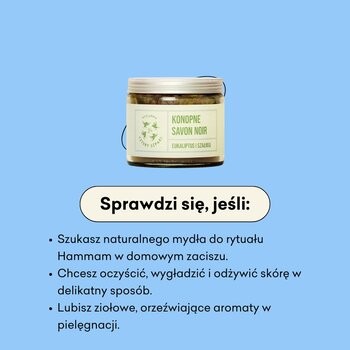Mydlarnia 4 Szpaki, konopne mydło Savon Noir, Eukaliptus i Szałwia, 250 ml