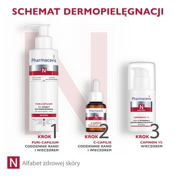 Pharmaceris N Capinon K 1%, krem z witaminą K uszczelniającą naczynka, 30 ml
