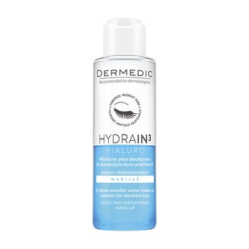 Dermedic Hydrain 3 Hialuro, micelarny płyn dwufazowy do demakijażu, 115ml