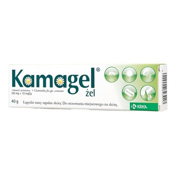 Kamagel, (50 mg + 10 mg)/g, żel, 40 g (tuba)