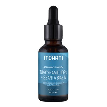Mohani, serum do twarzy, Niacynamid 10% + Szanta biała, 30 ml