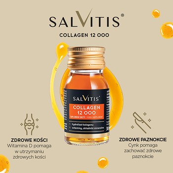 Zestaw Salvitis Collagen, kolagen do picia, płyn, 30 ml x 45 szt.