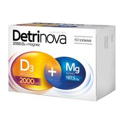 Detrinova 2000 D3 + magnez, tabletki, 60 szt.