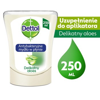 Dettol, bezdotykowe mydło w płynie, Aloe Vera, wkład, 250 ml