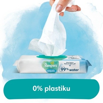 Pampers Harmonie Aqua, chusteczki nawilżane, 15 x 48 szt.