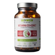 Biowen Witamina D3+K2MK7, kapsułki miękkie, 90 szt.