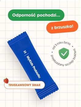 MyKids Probiotic, proszek, smak truskawkowy, 30 saszetek