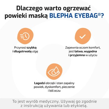 Blepha Eyebag, maska rozgrzewająca na oczy, 1szt.
