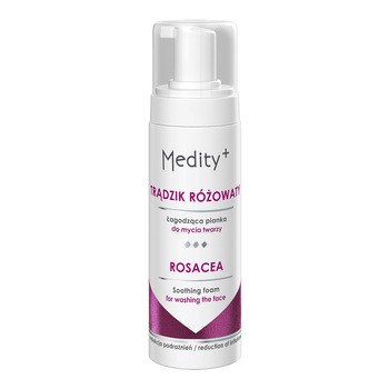 Medity+ Trądzik Różowaty, łagodząca pianka do mycia twarzy, 150 ml
