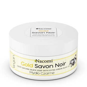 Nacomi Gold Savon Noir, złote czarne mydło z oliwą z oliwek, 125 g