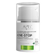 Apis Acne-Stop Home TerApis, krem normalizujący i antytrądzikowy z zieloną herbatą, 50 ml