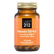 LABS212 Vitamin D3+K2, kapsułki, 60 szt.
