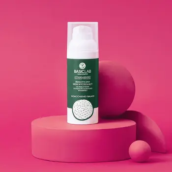 BasicLab Complementis, probiotyczny krem wyciszający, 5% prebiotyków,1% wąkrotki, witamina F, 50 ml