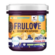 Allnutrition Frulove Dessert With Superfood, deser jagoda i banan z nasionami chia, 350 g