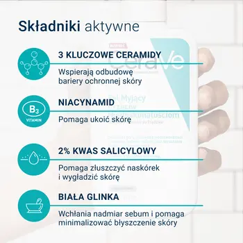 CeraVe, żel myjący przeciw niedoskonałościom, 236 ml