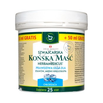 Herbamedicus, szwajcarska maść końska, chłodząca, 250 ml + 50 ml GRATIS