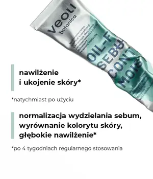 Veoli Botanica Oil-Free Sebum Control Moisturizer, krem hydrożelowy na dzień, 50 ml