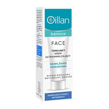 Oillan Balance, tonujący krem ultranawilżający, 40 ml