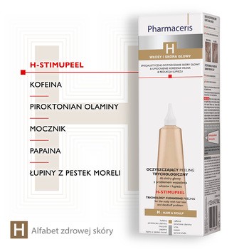 Pharmaceris H-Stimupeel, oczyszczający peeling trychologiczny, do skóry głowy, 125 ml