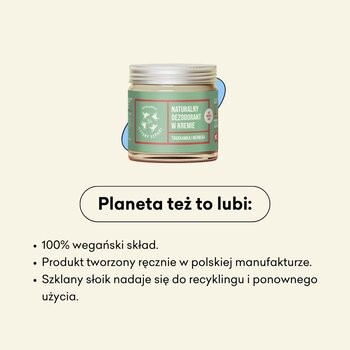 Mydlarnia 4 Szpaki, delikatny dezodorant w kremie, truskawka i werbena, 60 ml